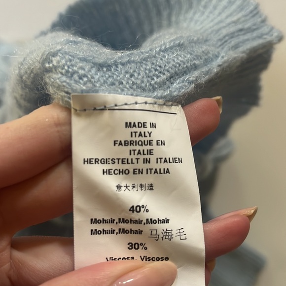 NWTS Rare Brandy Melville blue cable knit pullover sweater - Picture 5 of 6